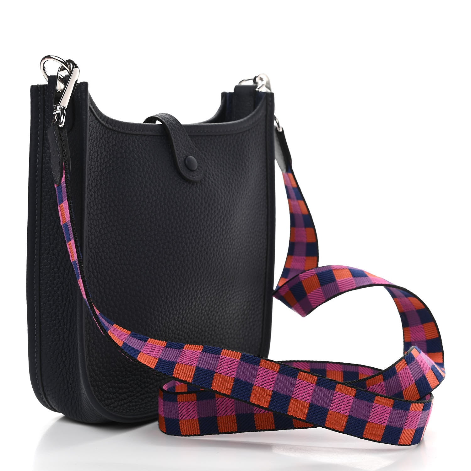 Hermes Taurillon Clemence Amazone Evelyne TPM Bleu Nuit 3 of 11