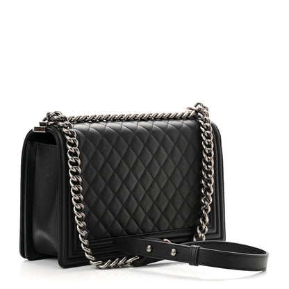 Chanel Calfskin Quilted New Medium Boy Flap Black 4 of 9