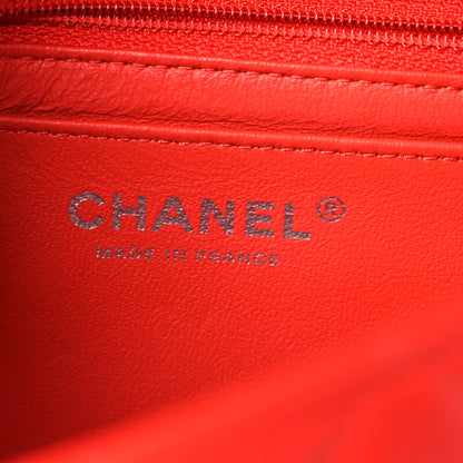 Chanel Lambskin Quilted Mini Rectangular Flap Red 6 of 13