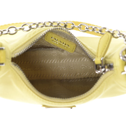 Prada Tessuto Nylon Saffiano Mini Re-Edition 2000 Shoulder Bag Ananas 4 of 9