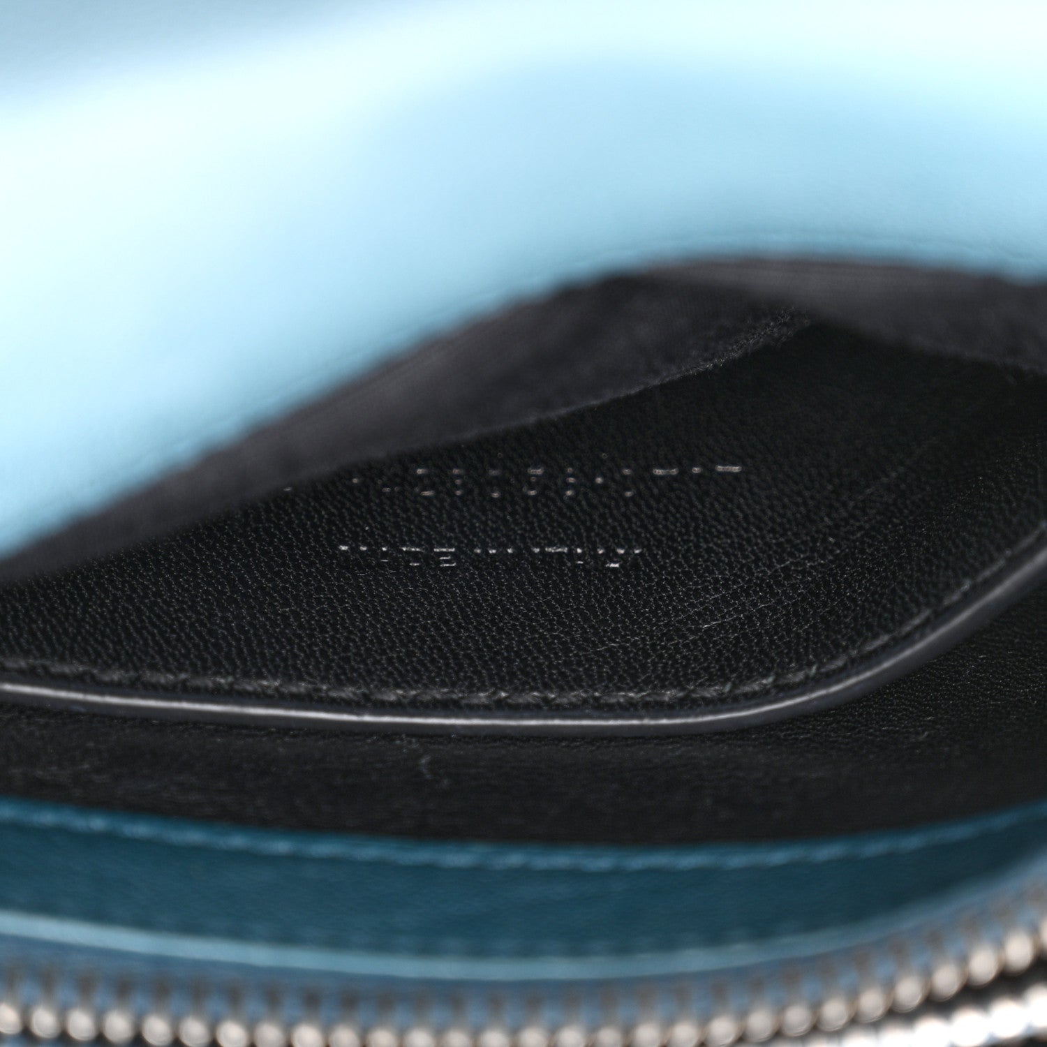 Saint Laurent Sheepskin Matelasse Chevron Monogram Medium College Bag Petrol Green 7 of 14
