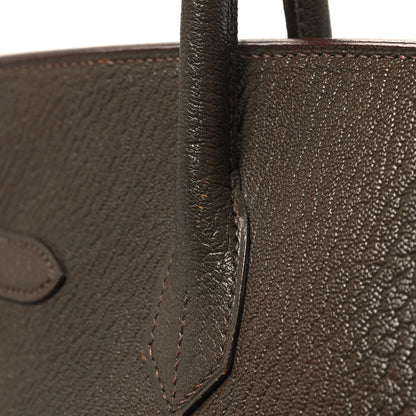 Hermes Chevre de Coromandel Birkin 35 Vert Bronze 13 of 17