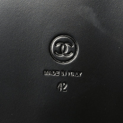 Chanel Lambskin Velcro Dad Sandals 42 Black 8 of 8