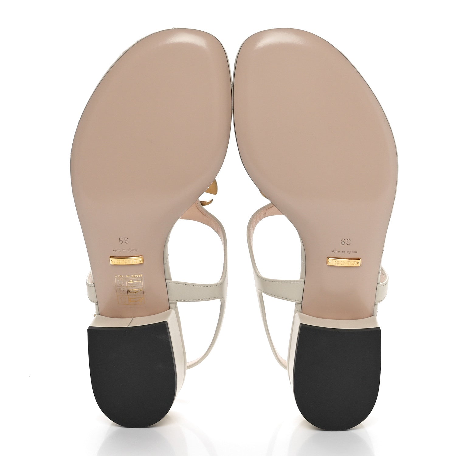 Gucci Nappa Matelasse Double G 35mm Thong Sandals 39 Mystic White 5 of 8