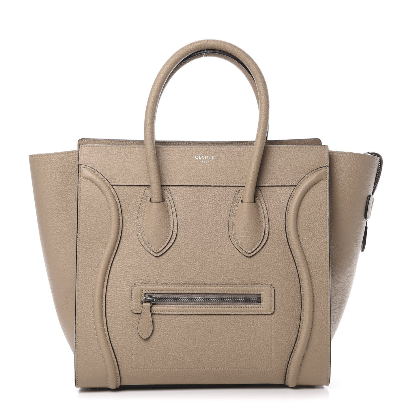 Drummed Calfskin Mini Luggage Dune