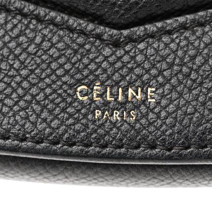 Celine Grained Calfskin Small Trotteur Black 6 of 20