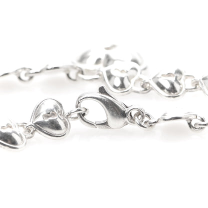Tiffany Sterling Silver Padlock Heart Link Necklace 5 of 6