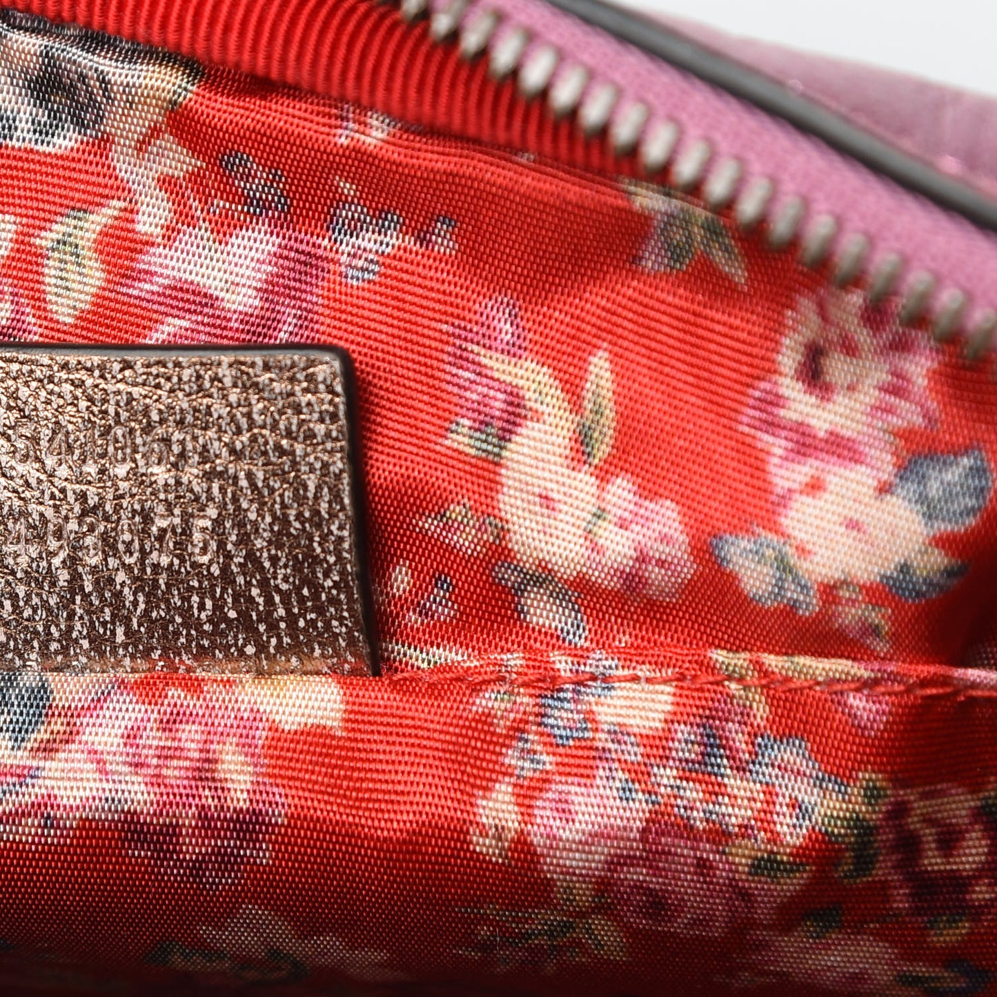 Laminated Nappa Trapuntata Small Zumi Shoulder Bag Rosa Lago Rame