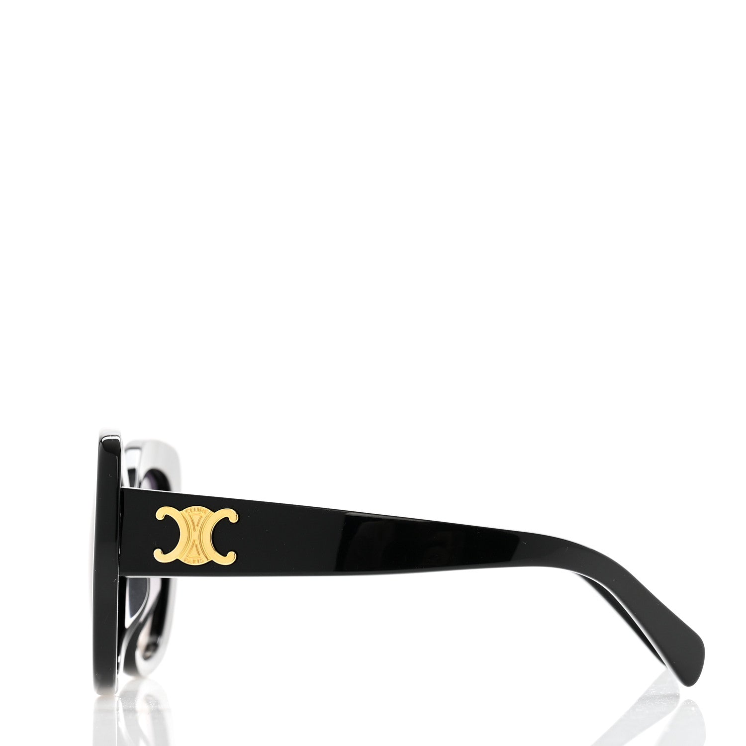 Celine Acetate Triomphe 01 Square Sunglasses CL 40226U Black 3 of 7