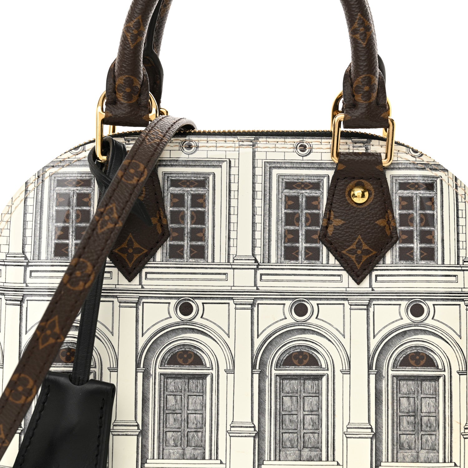 ルイヴィトン　アルマBB ！FORNASETTIコラボ Louis Vuitton X FORNASETTI Calfskin Architettura Alma BB Black