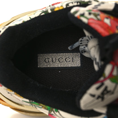 Balenciaga X GUCCI Fabric Allover Logo Flora Print Womens Triple S Sneakers 38 Multicolor White 6 of 8