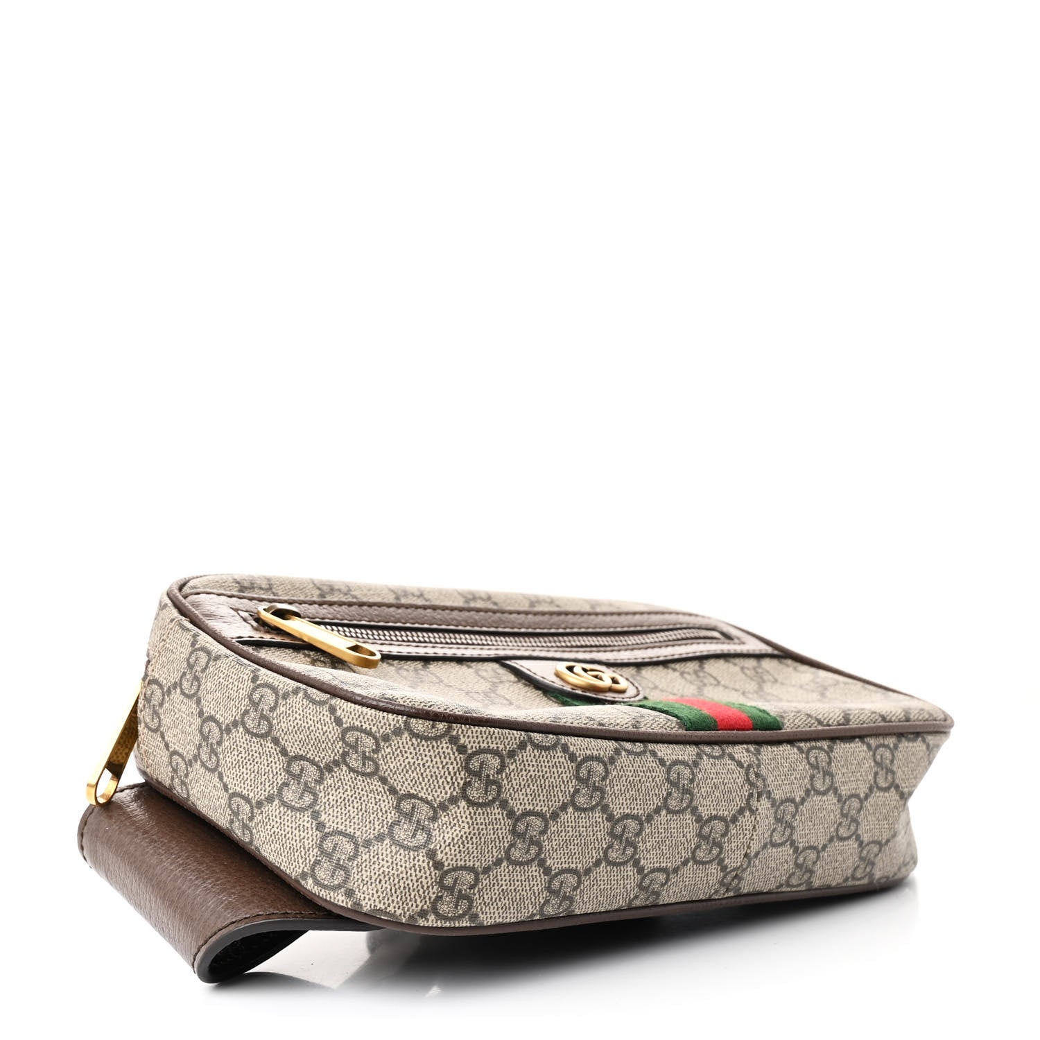 Gucci Soft GG Supreme Monogram Medium Ophidia Belt Bag Dark Brown 4 of 11