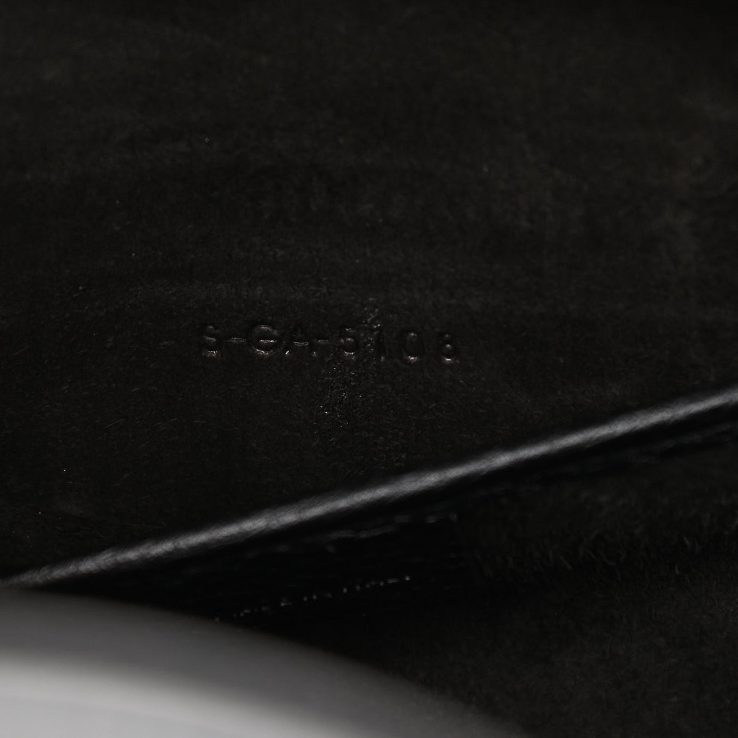 Drummed Calfskin Nano Luggage Black