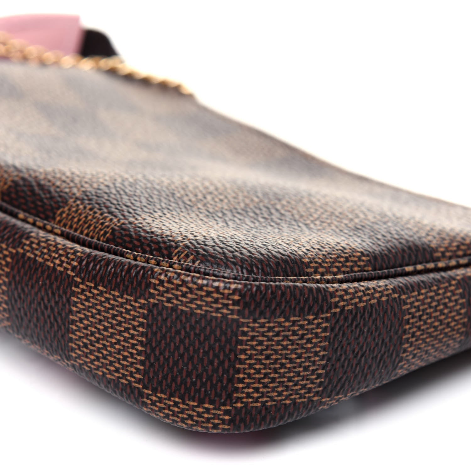 Louis Vuitton Damier Ebene 2020 Christmas Animation Big Wheel Mini Pochette Accessories Rose Ballerine 11 of 11