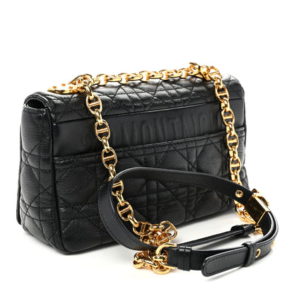 Christian Dior Calfskin Cannage Small Caro Bag Black 3 of 10