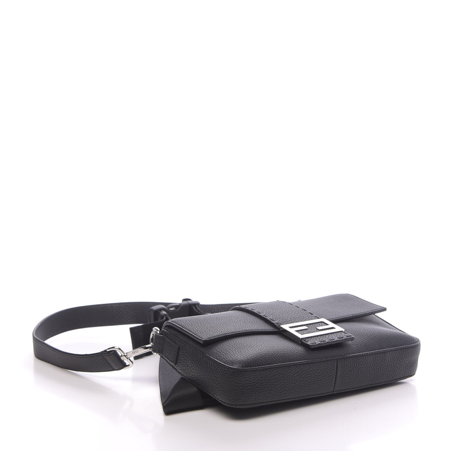 Fendi Cuoio Romano Selleria Belt Baguette Bag Black 5 of 10
