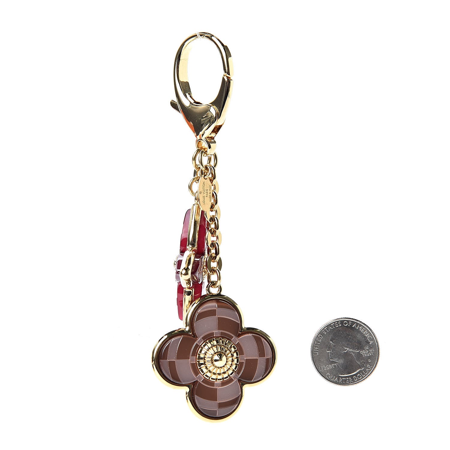 Louis Vuitton Metal Resin Mosaique Bag Charm Rouge Fauviste 2 of 5