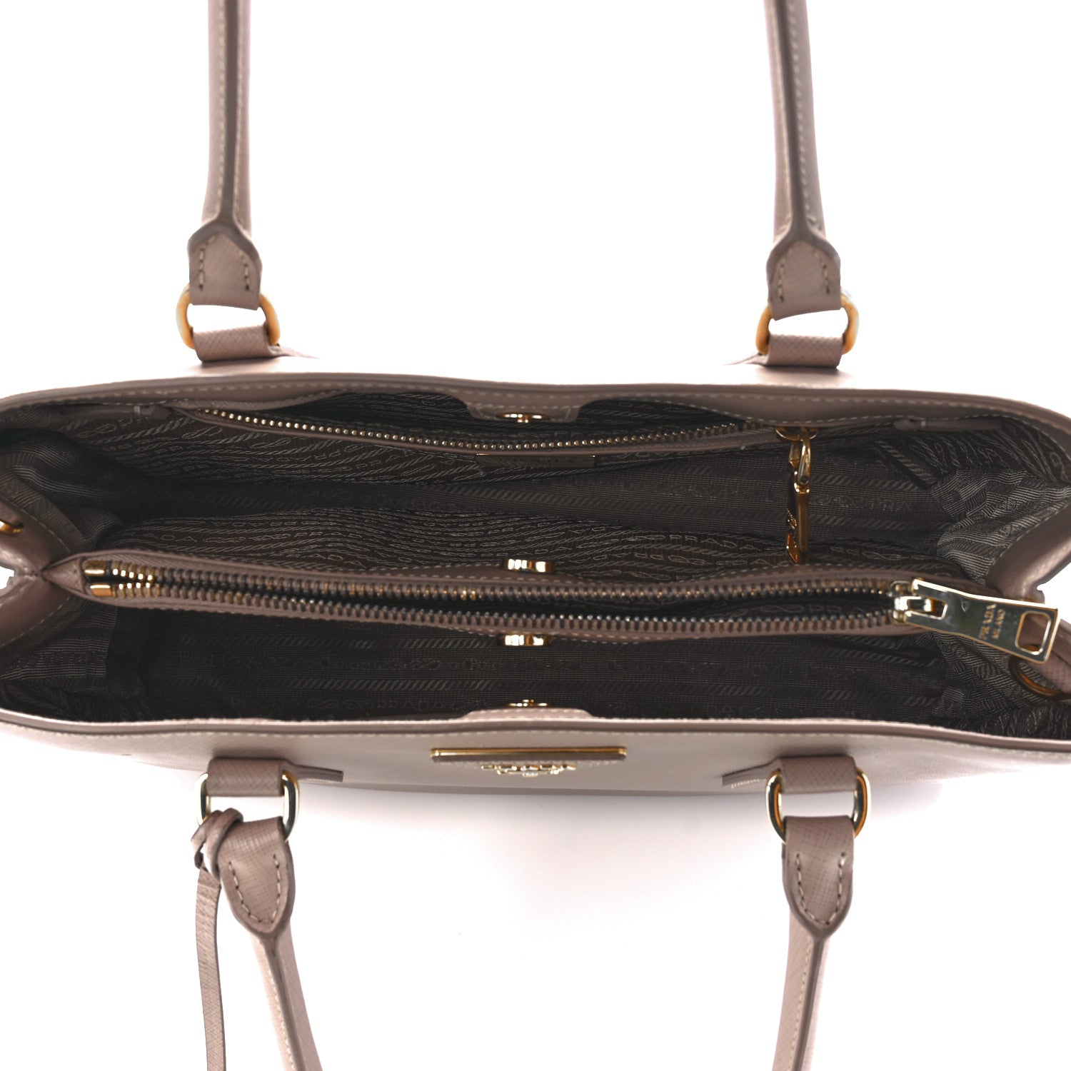 Prada Saffiano Lux Small Tote Cammeo 4 of 11
