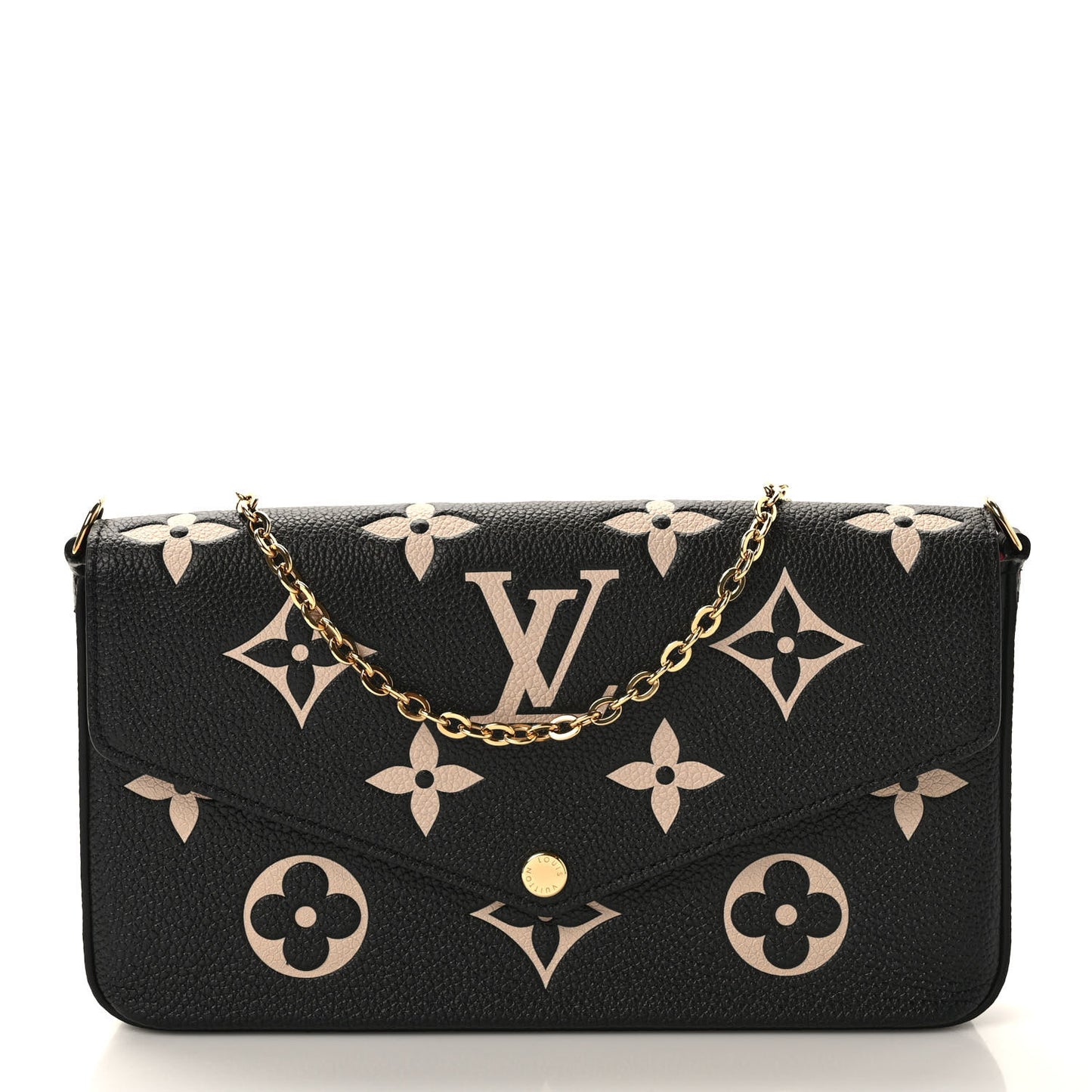 Empreinte Monogram Giant Felicie Pochette Black Beige