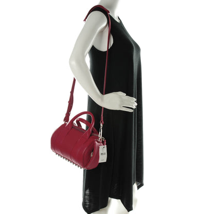 Alexander Wang Pebbled Lambskin Mini Rockie Fuchsia Rhodium Hardware 2 of 8