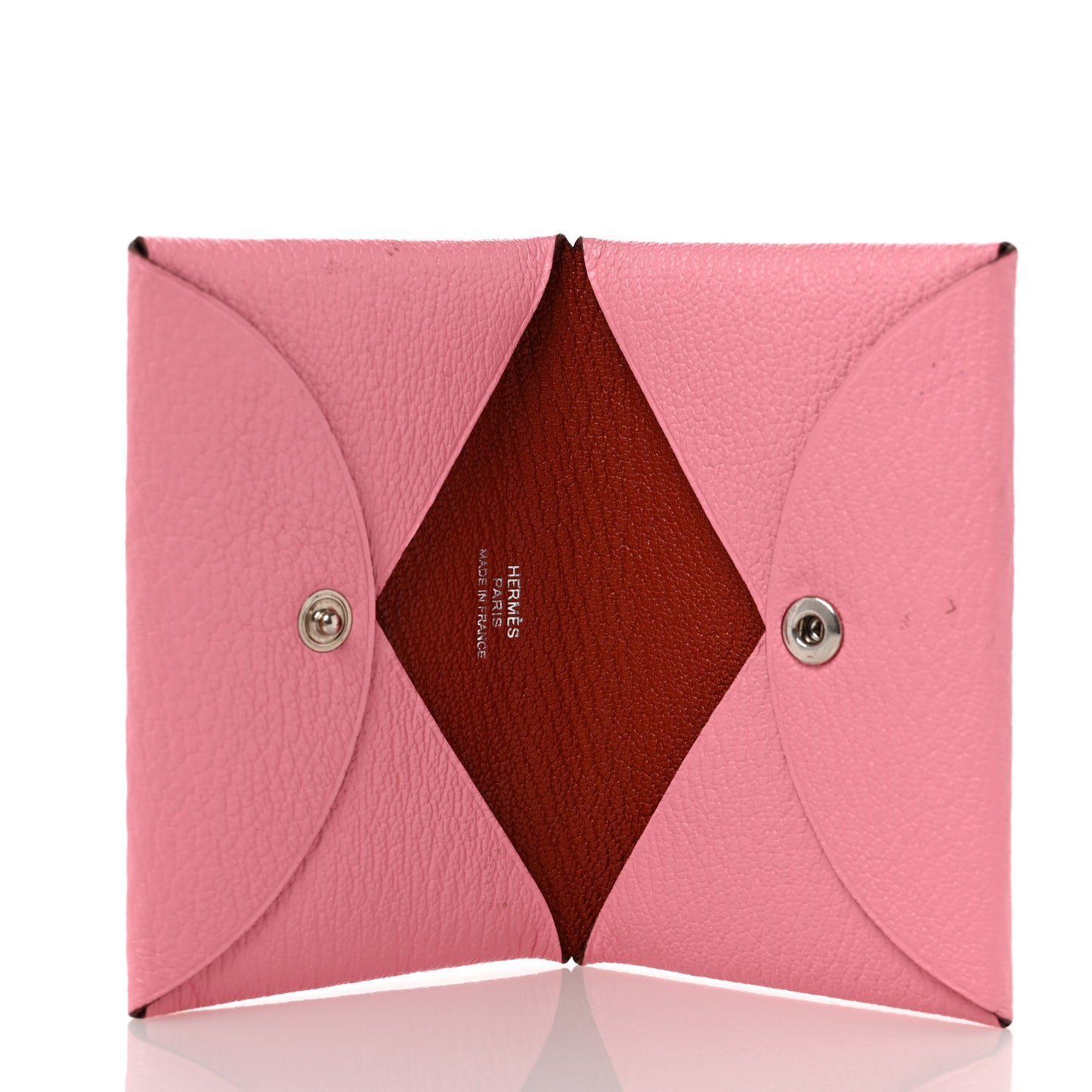 Chevre Mysore Verso Calvi Card Case Rose Ete Cuivre