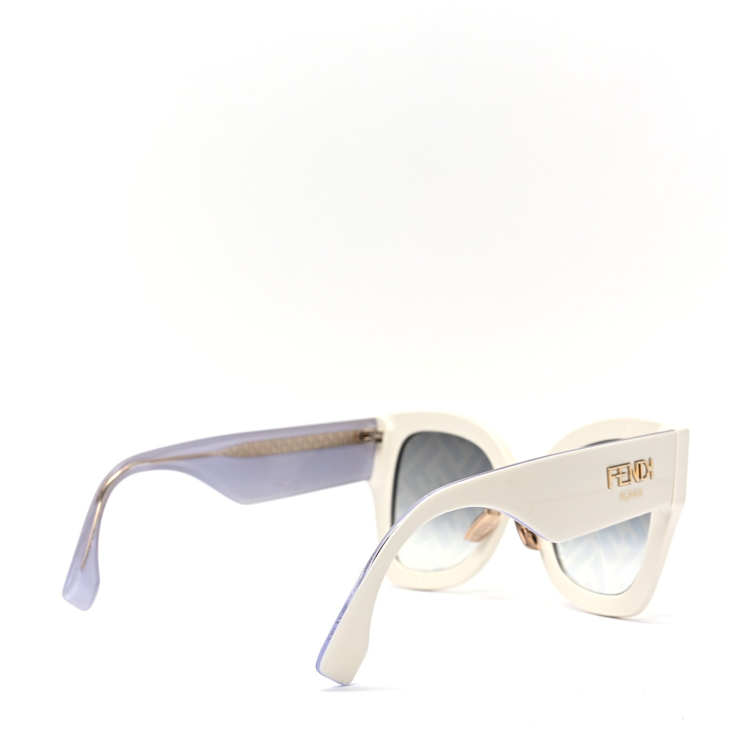 Fendi Acetate FF Sunglasses FF 0434/G/S White Gold 4 of 6