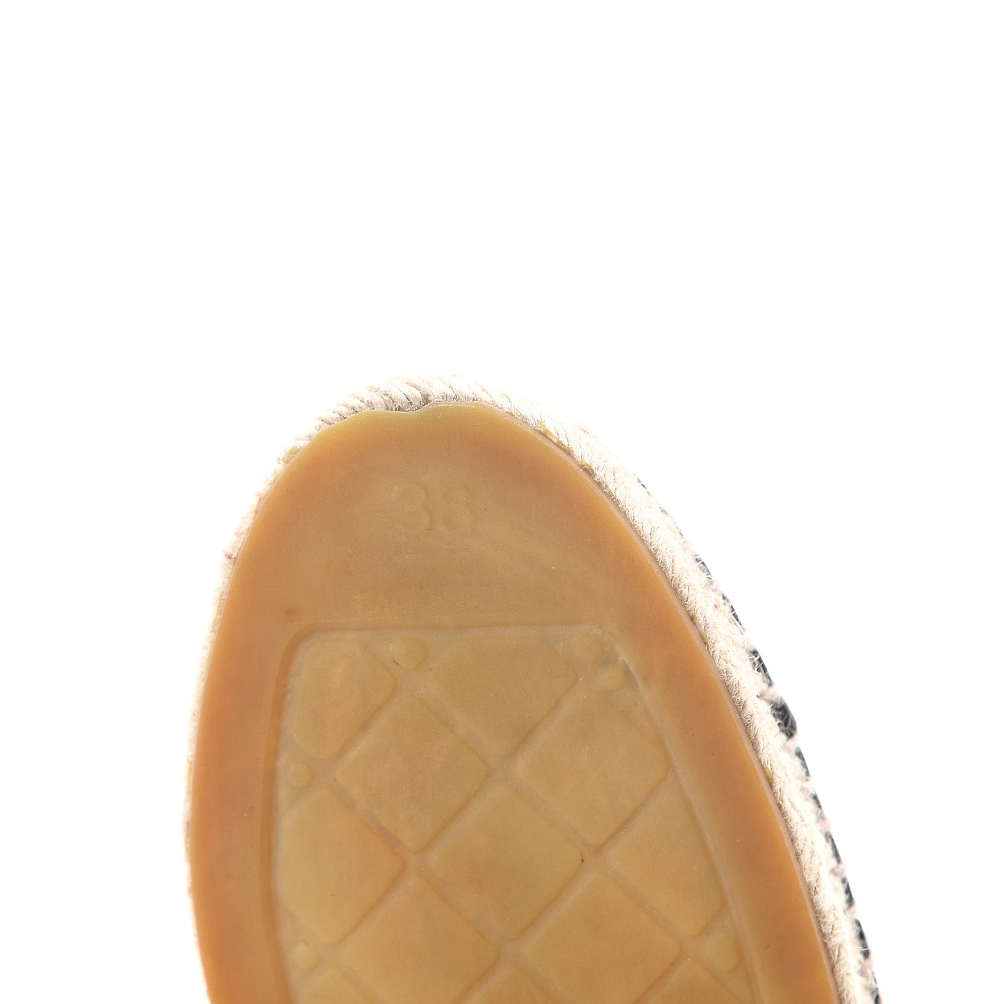 Lambskin CC Espadrilles 38 Black
