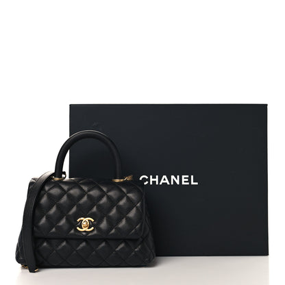 Chanel Caviar Quilted Mini Coco Handle Flap Black 10 of 10