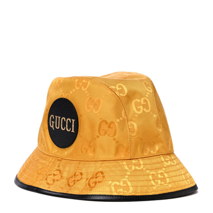 Gucci Econyl Nylon Monogram Off The Grid Bucket Hat L Crop Black 4 of 7