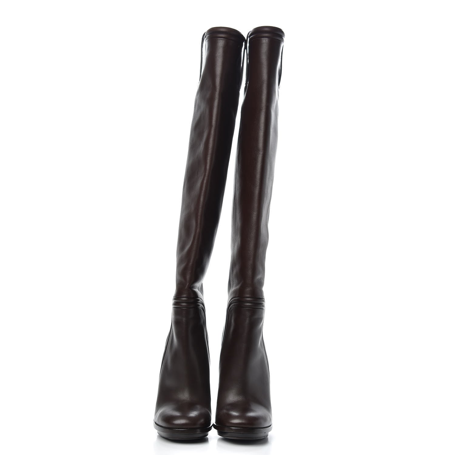 Gucci Calfskin Lifford Knee High Boots 35.5 Brown 2 of 9