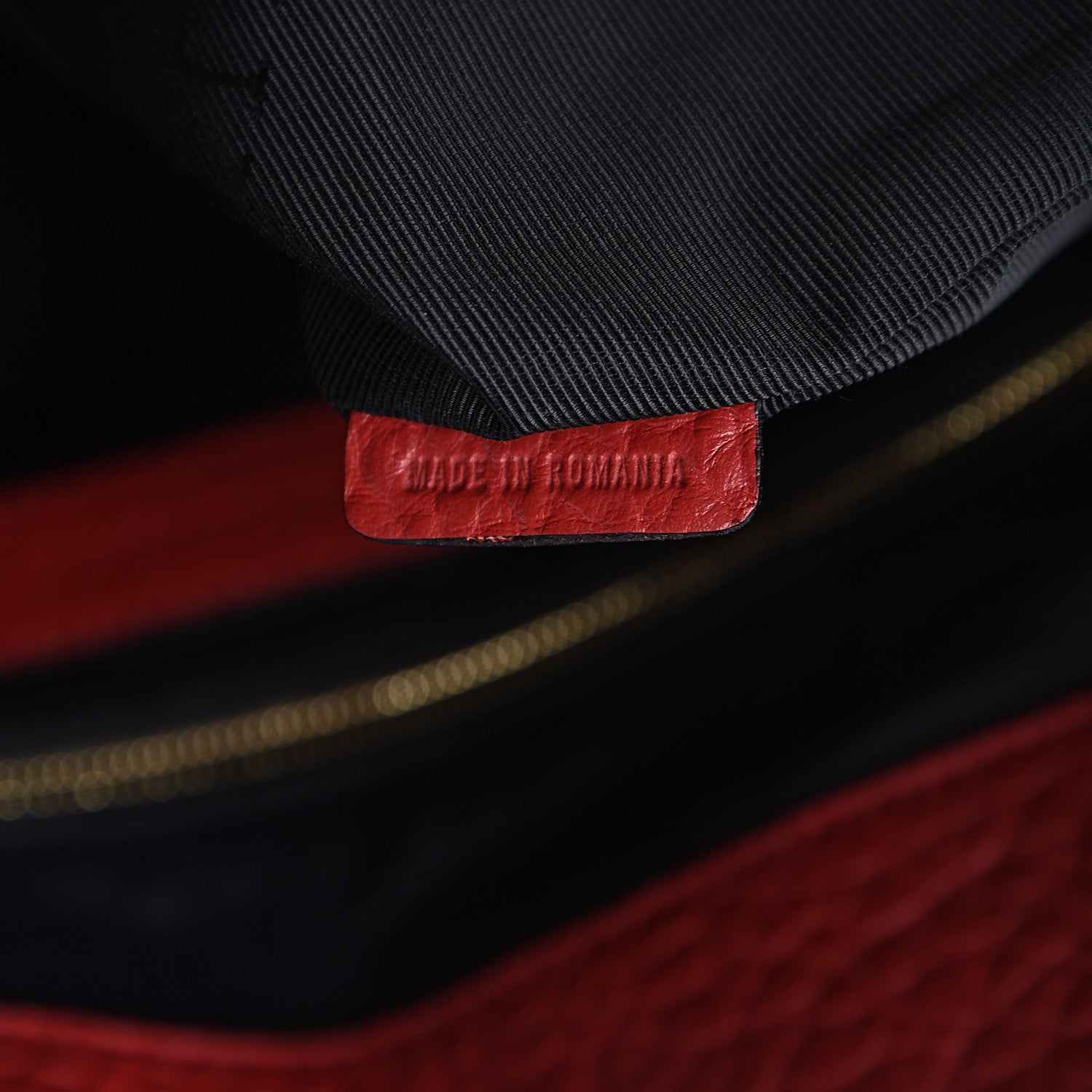 Burberry Heritage Grain Check Embossed Medium Dewsbury Tote Military Red 6 of 9