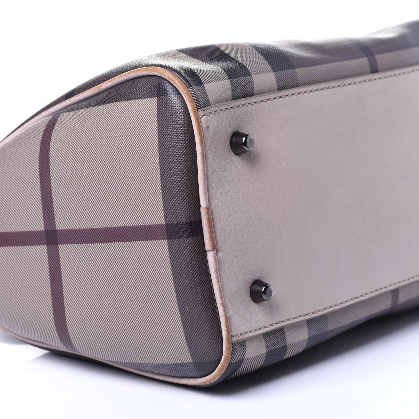 Smoked Check Small Chester Bowling Bag Purple