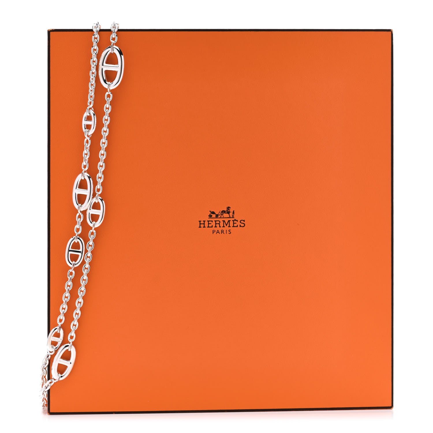 Hermes Sterling Silver Farandole Necklace 160 5 of 5