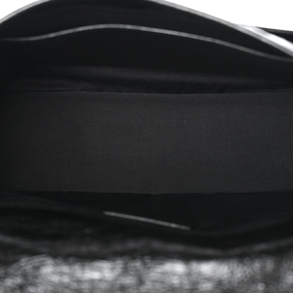 Saint Laurent Crinkled Calfskin Matelasse Monogram Medium Niki Chain Satchel Black 5 of 11