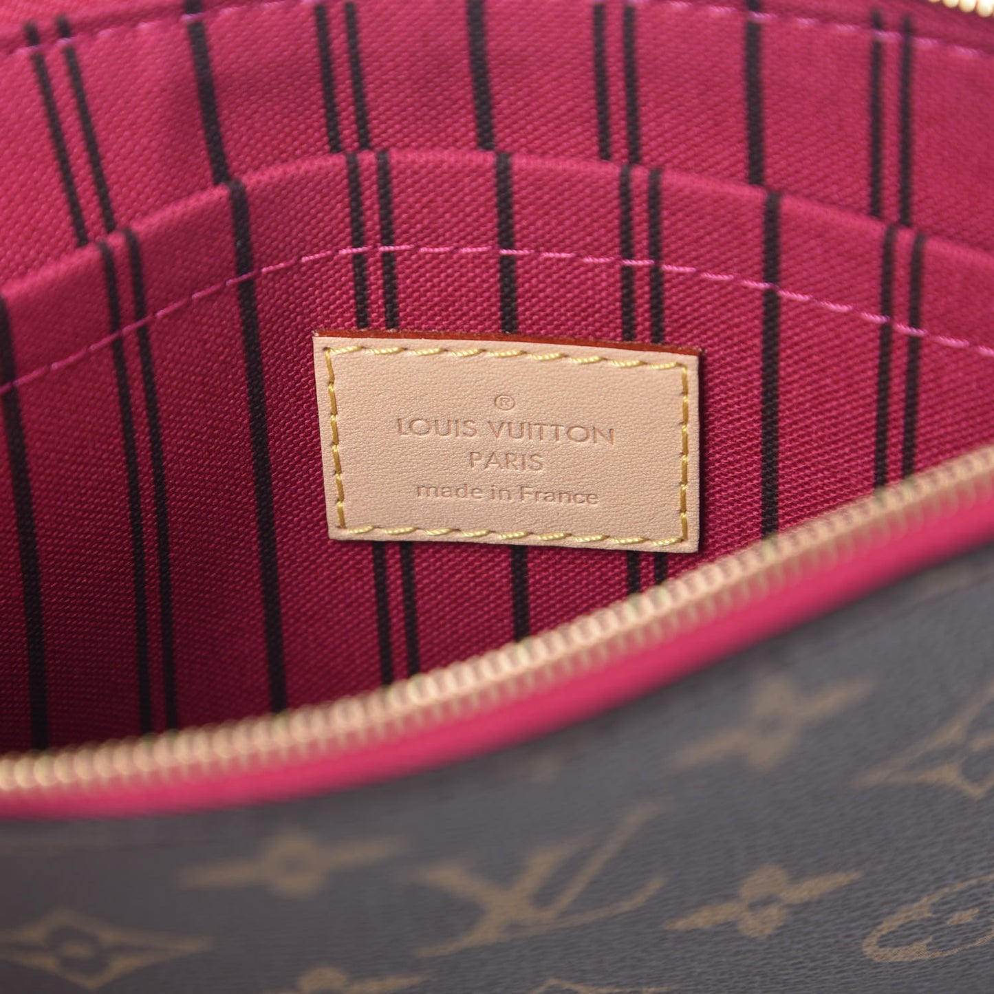 Monogram Neverfull MM GM Pochette Pivoine