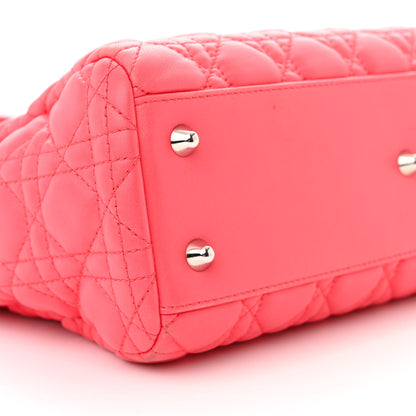 Christian Dior Lambskin Cannage Small Dior Soft Shopping Tote Pink 8 of 12