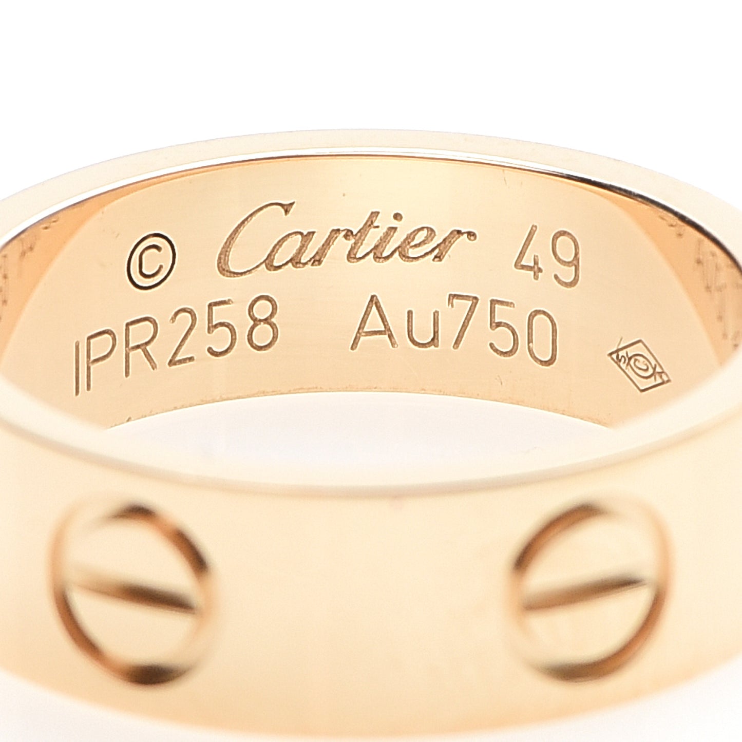 18K Yellow Gold 5.5mm LOVE Ring 49 4.75