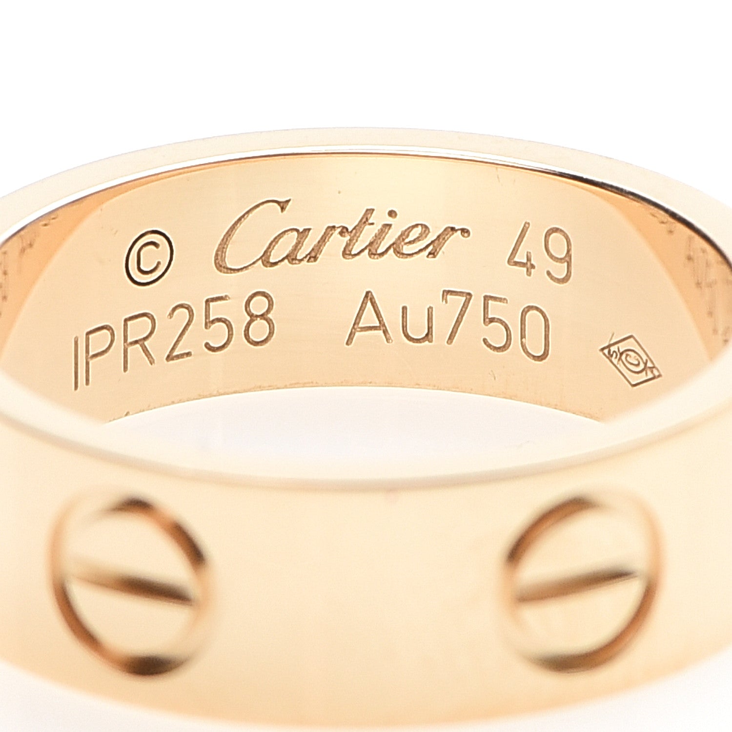 Cartier 18K Yellow Gold 5.5mm LOVE Ring 49 4.75 4 of 4