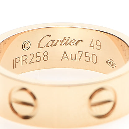 Cartier 18K Yellow Gold 5.5mm LOVE Ring 49 4.75 4 of 4