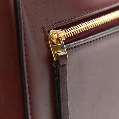 Celine Natural Calfskin Medium Trotteur Burgundy 13 of 13