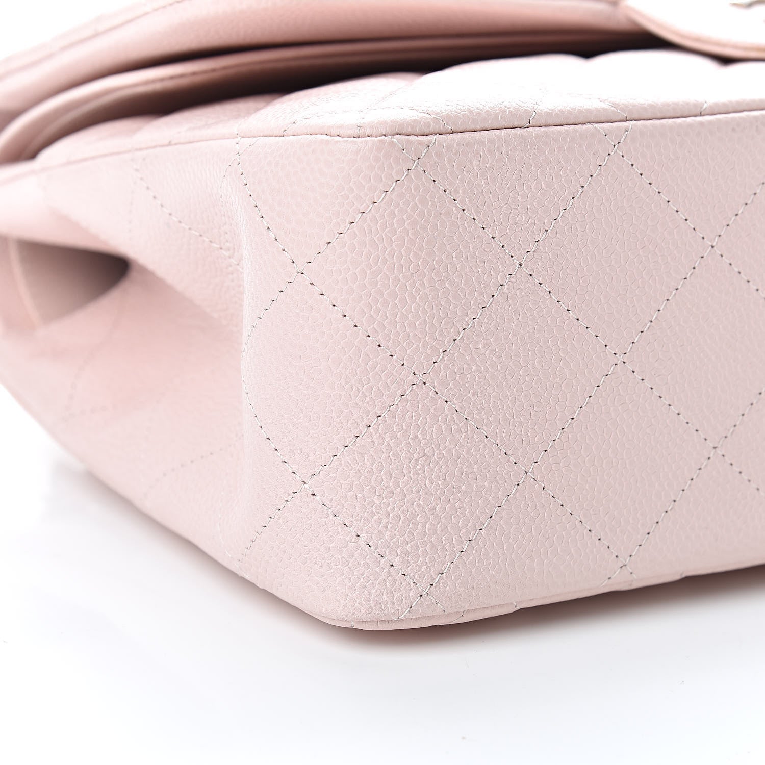 Chanel Caviar Quilted Jumbo Double Flap Pink 9 of 10