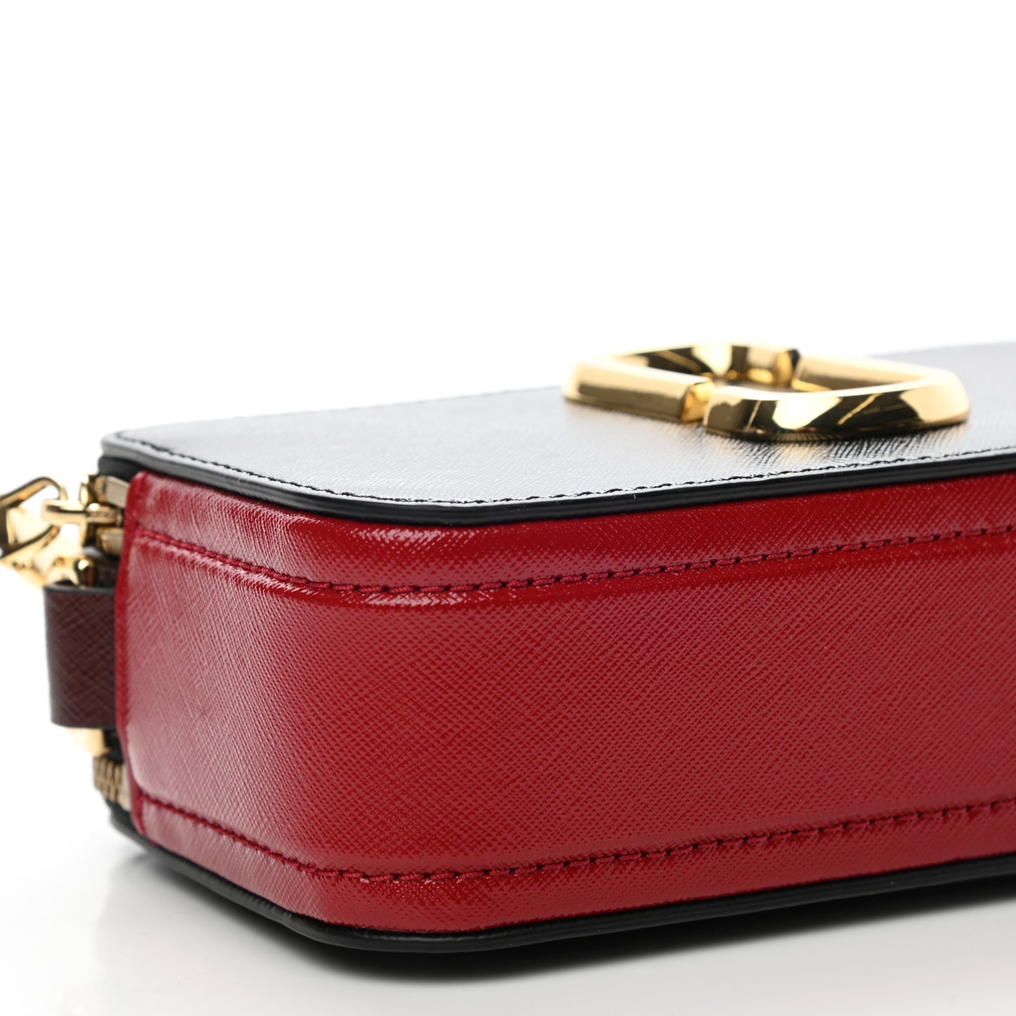 Saffiano Snapshot Camera Bag Black Multi