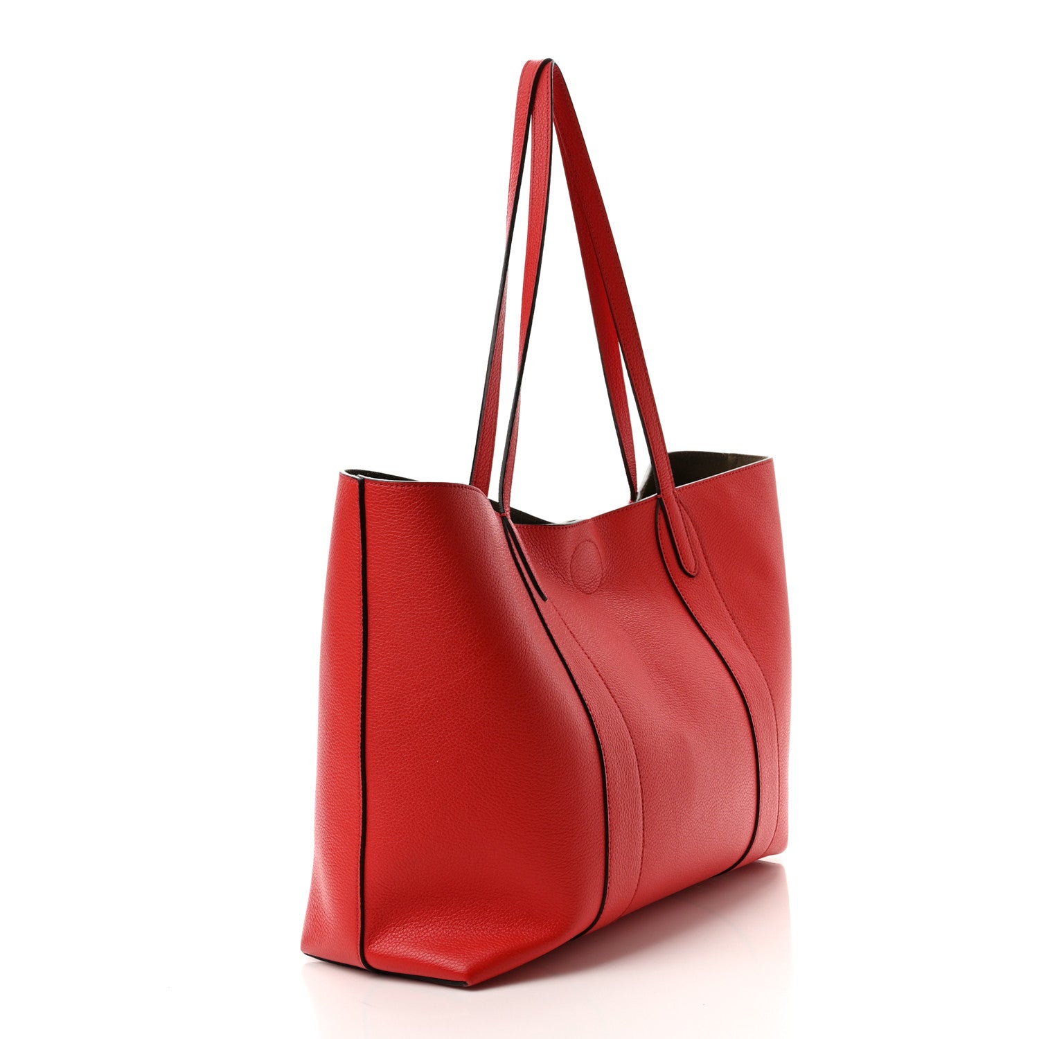 Mulberry Small Classic Grain Bayswater Tote Ruby Red 4 of 12