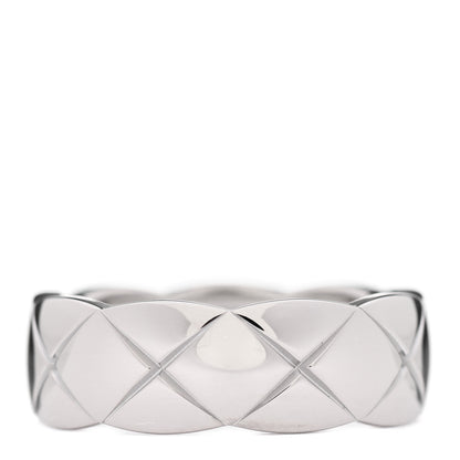 Chanel 18K White Gold Small Coco Crush Ring 51 5.75 3 of 7