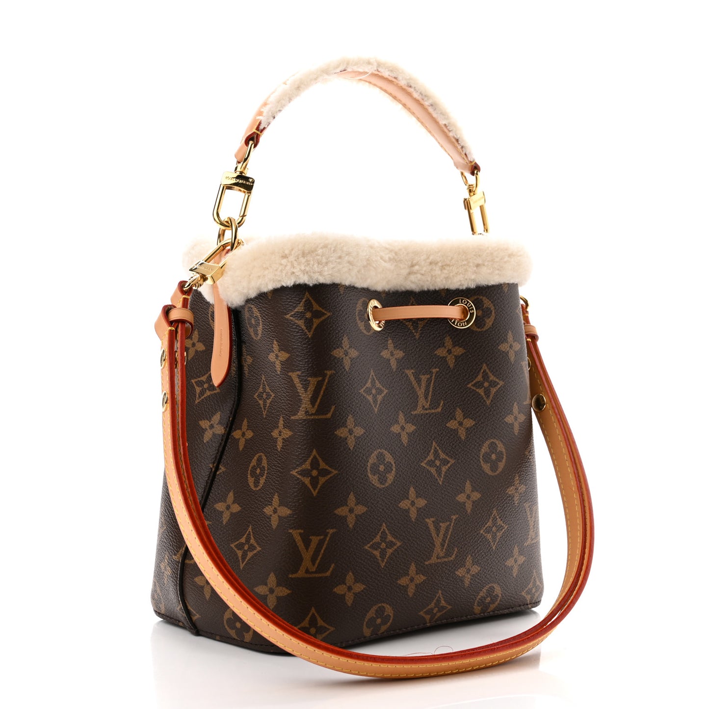 Monogram Shearling Cozygram Neonoe BB