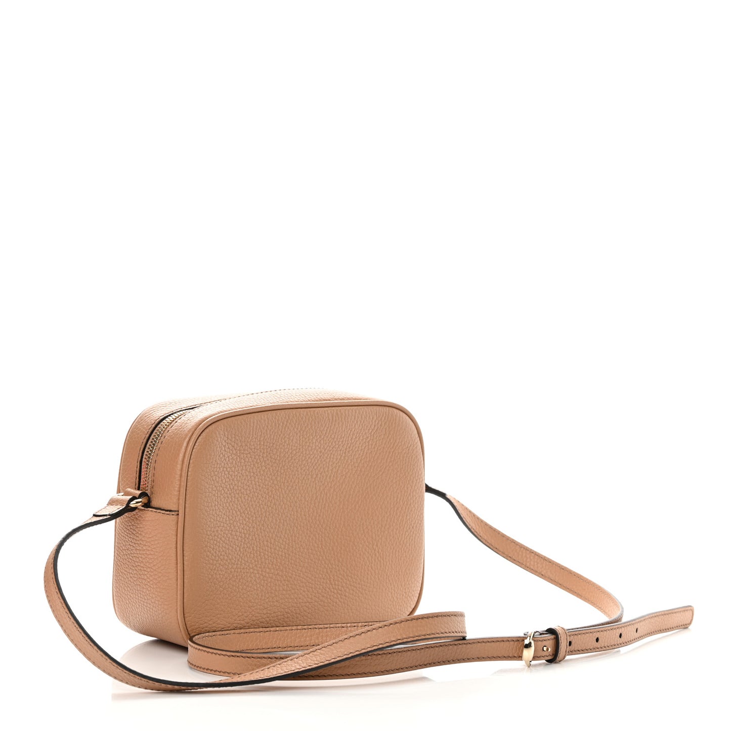 Pebbled Calfskin Small Soho Disco Bag Camelia