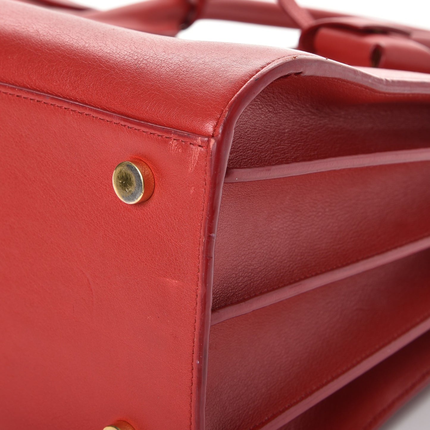 Calfskin Small Sac De Jour Lipstick Red