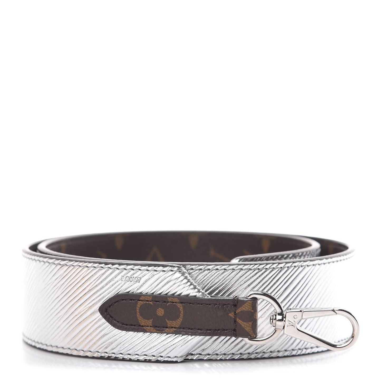 Epi Monogram Bandouliere Shoulder Strap Silver