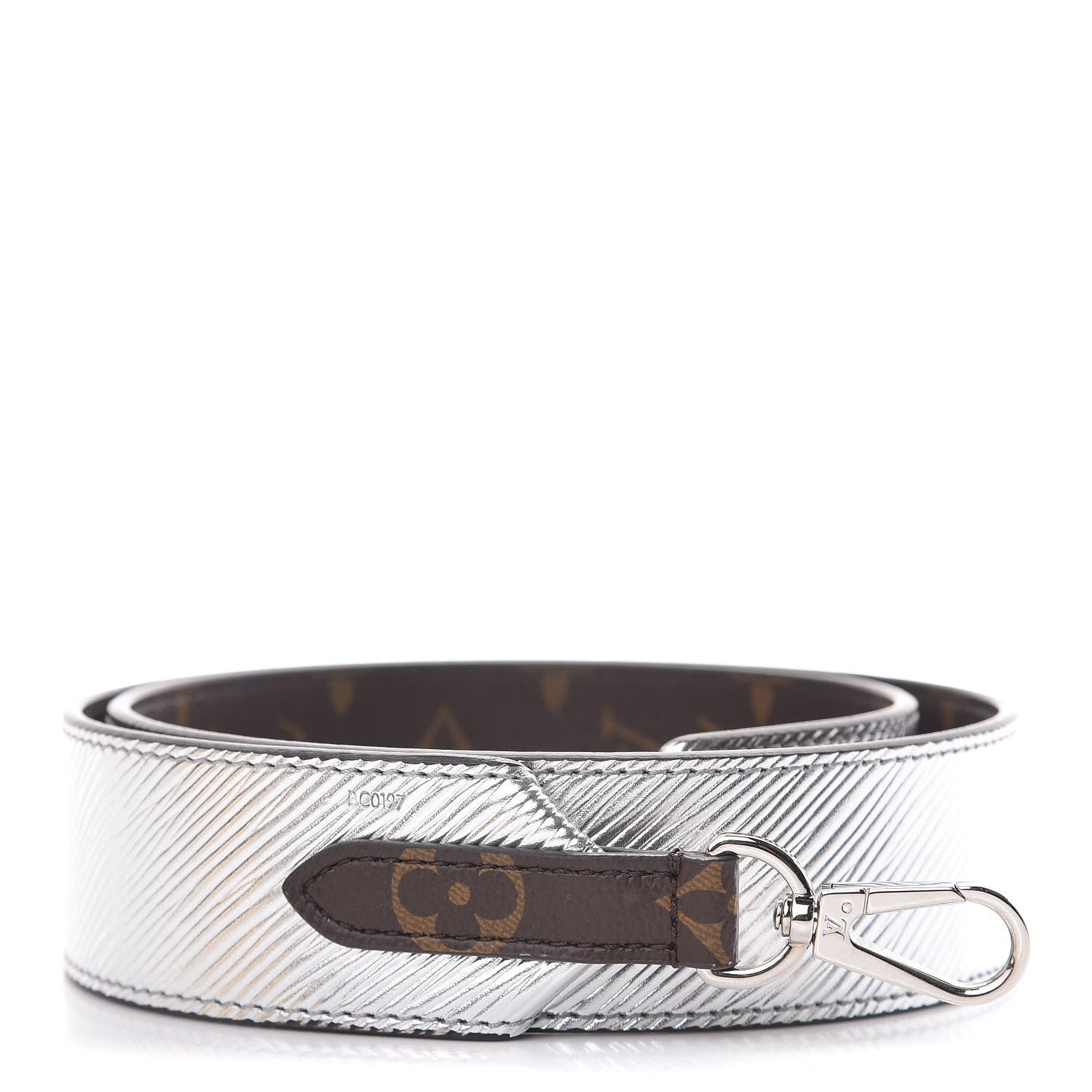 Louis Vuitton Epi Monogram Bandouliere Shoulder Strap Silver 1 of 4