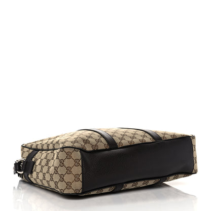Gucci Monogram Briefcase Dark Brown 4 of 10